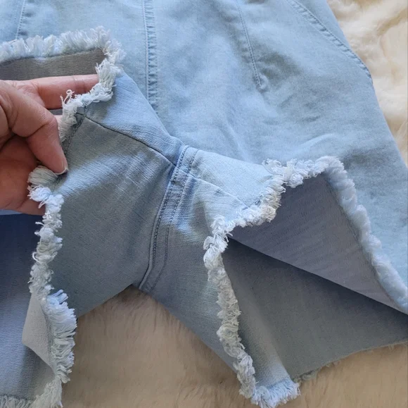 Fashion Nova Blue Ruffled Jumpsuit - Picture 7 of 10